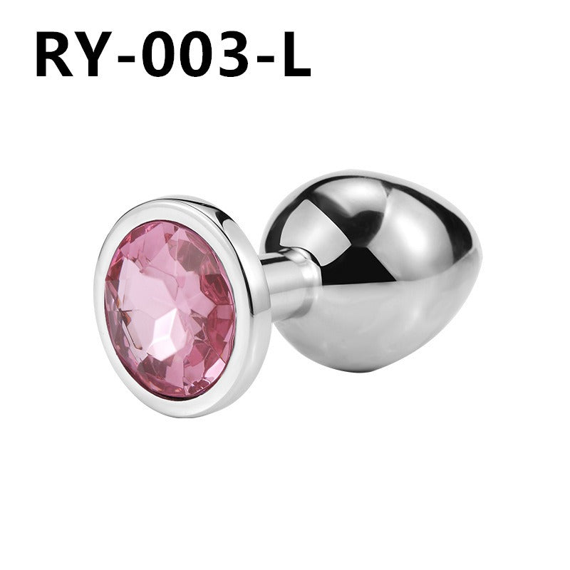 “Plug Anal con Joya ‘Lujo Secreto’ – Acero Inoxidable”