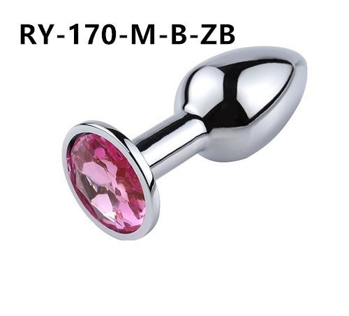 “Plug Anal con Joya ‘Lujo Secreto’ – Acero Inoxidable”