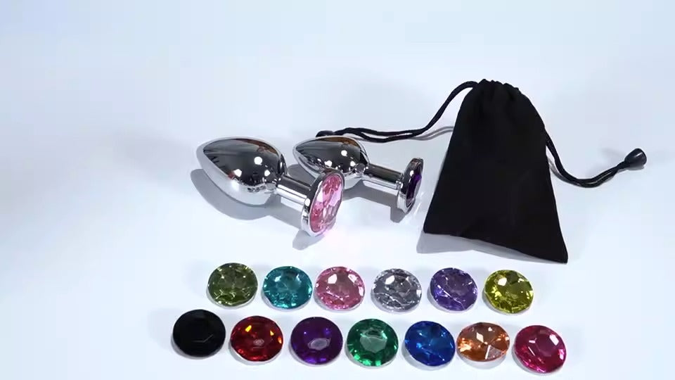 “Plug Anal con Joya ‘Lujo Secreto’ – Acero Inoxidable”