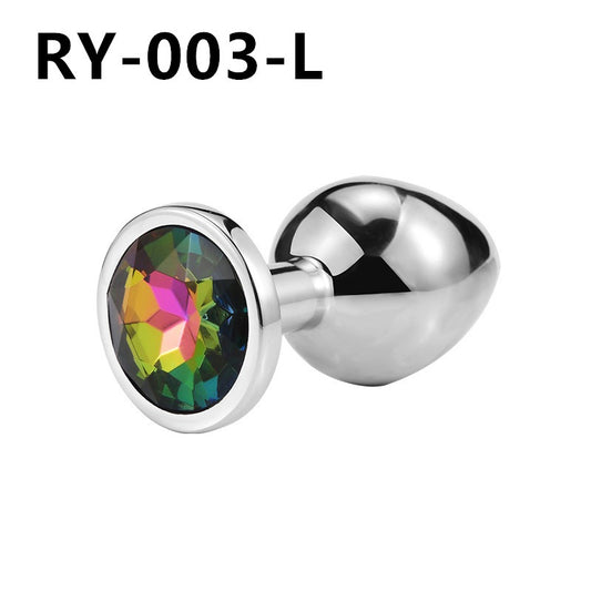 “Plug Anal con Joya ‘Lujo Secreto’ – Acero Inoxidable”
