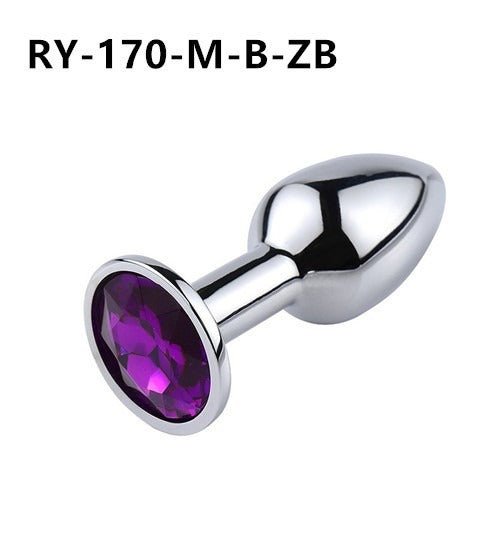 “Plug Anal con Joya ‘Lujo Secreto’ – Acero Inoxidable”