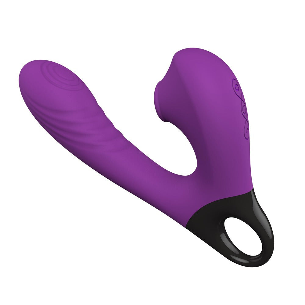 New 10 Frequency Vibration+10 Frequency Flapping+5 Frequency Sucking Masturbation Vibration Massage Stick Couple Sex Toys